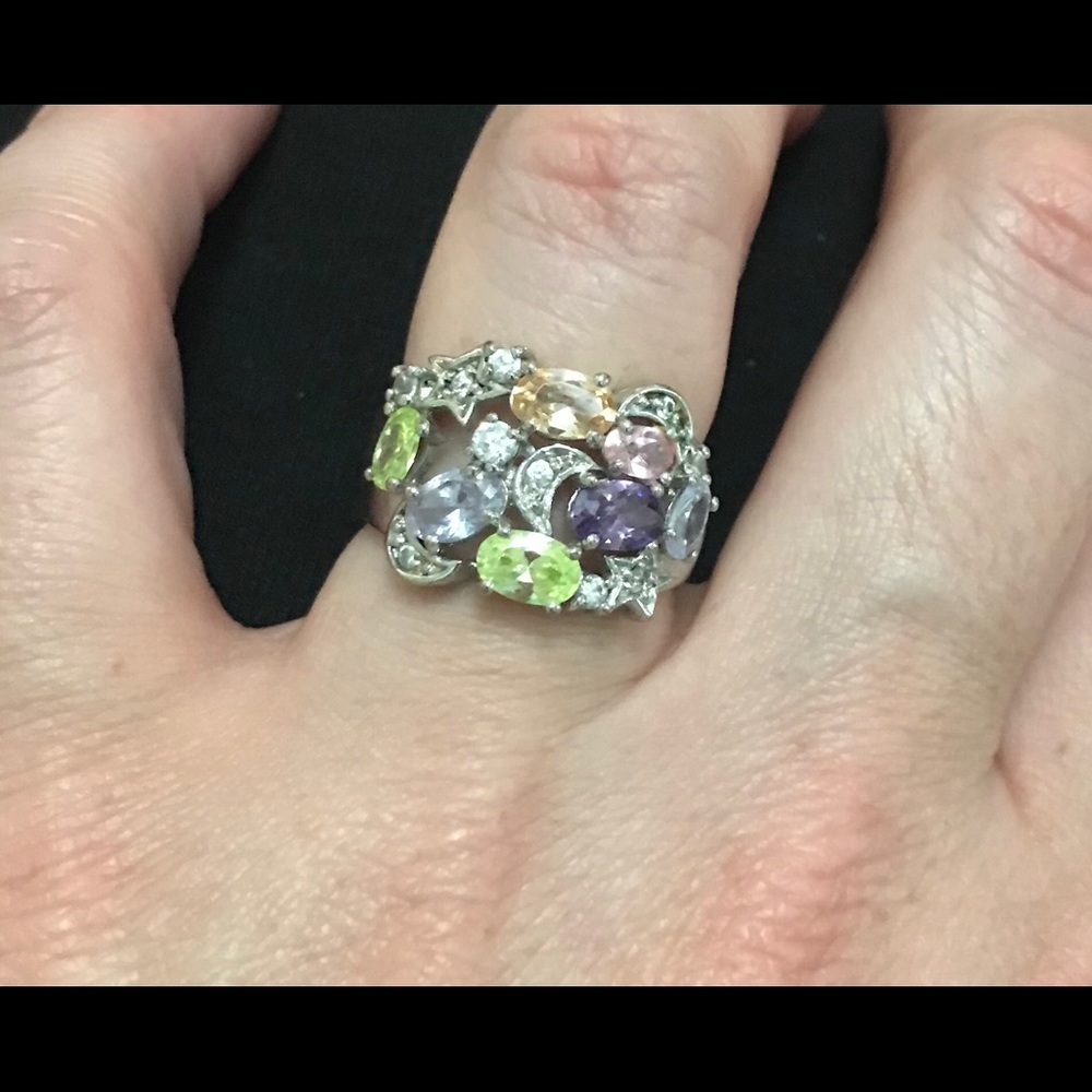 Moon and Stars Multi-stone Ring